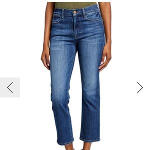 FRAME le high straight jeans
